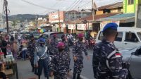 Yonmarhanlan X Jayapura Pasmar 3 Laksanakan Patroli Pengamanan Covid 19ar 3
