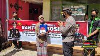Penurunan PPKM Menjadi Level 3, Polres Kuningan Gencar Salurkan Bansos