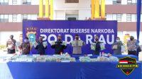 Polda Riau Kembali Musnahkan Ratusan Kilogram Shabu dan Ribuan Butir Pil Ektasi