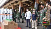 TNI AD Terima 380 Tabung Oksigen Dari SKK Migas dan Kadin