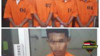 5 Orang Pemuda Tengah Pesta Narkoba Digrebek Polsek Tapung, Ditemukan 25 Paket Shabu
