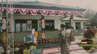 Satags Yonif 144/JY Kembali Lakukan Penyemprotan Disinfektan di Desa Senunuk