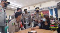 Kunjungan Kerja Kakorlantas Polri di Polda KPRI Tinjau Pelaksanaan Gerai Vaksinasi dan Bakti Sosial