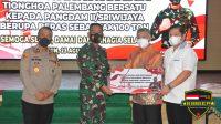 Melalui Kodam II/Sriwijaya, Paguyuban MTPB Serahkan Bansos 100 Ton Beras Bagi Warga Sumbagsel Terdampak Covid -19