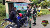 Satgas Yonif 512/QY Jadi Motivator Pendisiplinan Prokes Covid-19 Di Ujung Timur Indonesia