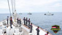 Taruna AAL Satlat KJK 2021 Latihan Passex Bersama Tiga Unsur KRI di Ambalat