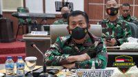 Pangdam II/Sriwijaya Vicon Dengan Panglima TNI Bahas Evaluasi Penanganan Covid – 19 dan Vaksinasi