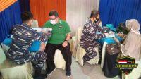 TNI AL Lanal Lampung : Serbuan Vaksin Insan Maritim 992 Dosis II Tervaksin