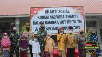 Sambut HUT TNI Ke-76, Korem 162/WB Berikan Bantuan Sembako dan Keramik Untuk Panti Asuhan Yayasan Nurul Hidayah Lombok Tengah