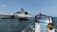 TNI AL Lantamal III Kawal Kapal Fregat dan Korvet India Yang Memasuki Perairan Jakarta