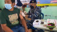 Lindungi Masyarakat Matirim, TNI AL Lanal Babel Kembali Vaksin 520 Orang