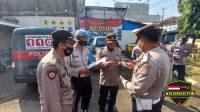 Kanit Propam Polsek Labuan Lakukan Kegiatan Gaktibplin Dihalaman Mapolsek Labuan