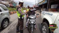 Gelar Operasi Patuh Krakatau 2021 di Pasar Unit 2, Satlantas Polres Tulang Bawang Bagikan Ini