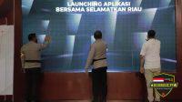 Tangani Covid-19, Kapolda Riau Lounching Aplikasi “Bersama Selamatkan Riau