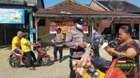 Polsek Pagelaran Polres Pandeglang Laksanakan Operasi Yustisi Bagi Masker Gratis
