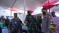 Panglima TNI dan Kapolri Hadiri Serbuan Vaksinasi Maritim Sasar 17.000 Warga Banyuwangi