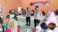 Wakapolres Bersama Kasi Propam Polres Tulang Bawang Cek Langsung Personel Yang Terlibat Vaksinasi Covid-19