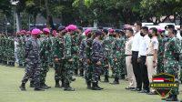 Nakes Lantamal III Jakarta Ikuti Gelar Apel Kelengkapan Serbuan Vaksin Covid-19 ke Wilayah Aglomerasi Bogor dan Tangerang