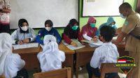 Jajaran Lantamal III Babel Berikan Vaksin Kepada 160 Siswa MTs Al Istiqomah