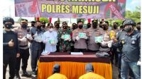 Kapolres Mesuji Pimpin prees Release Pengungkapan Kasus Narkotika