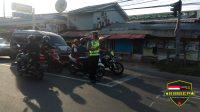 Rutin Giat Strong Point Pagi Oleh Jajaran Unit Lantas Polsek Pandeglang