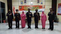 Kapolres Tanggamus Lepas Empat Personel Purna Bhakti