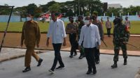 Danrem 064/MY Sambut Kedatangan Presiden RI Di Kebupaten Lebak