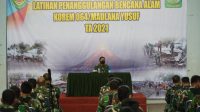 Korem 064/MY Gelar Latihan Penanggulangan Bencana Alam