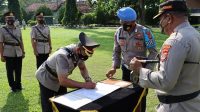 Kapolres Tulang Bawang Pimpin Sertijab Satu Kabag dan Dua Kapolsek