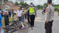 Olah TKP Kecelakaan di Jalintim Bujuk Agung, AKP Suhardo: Tiga Orang Luka Berat