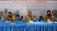 Kapolresta Bandar Lampung Pimpin Konferensi Pers Akhir Tahun 2021