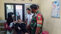 Kompak, Babinsa Koramil 410-06 Kedaton dan Bhabinkamtibmas Bantu Korban Kecelakaan Beruntun
