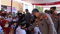 Kapolda Banten Bersama Kapolresta Tangerang Pantau Kegiatan Vaksinasi Serentak Indonesia di Solear