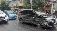 Gara-gara Satu motor Empat Mobil Rensek, Tabrakan Beruntun