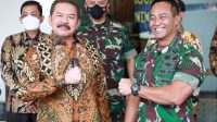 Sinergitas Penegakan Hukum, Panglima TNI Andika Perkasa Kunjungi Jaksa Agung RI