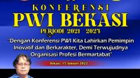 Terpilih Kembali Secara Aklamasi, Melodi Sinaga Resmi Jadi Ketua PWI Bekasi