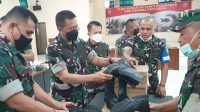 Dislitbangad Gelar Uji Coba (Sertifikasi) Sepatu Dinas Lapangan TNI Produk Dalam Negeri
