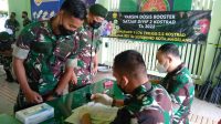 Prajurit Yonarmed 11 Kostrad Laksanakan Vaksin Booster Dosis Ketiga
