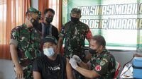 Vaksinasi Mobile,Rest Area KM 130 Tol Cipali Didatangi Kodim 0616/ Indramayu