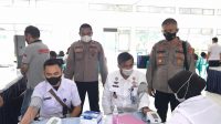 Dukung Percepatan Vaksinasi, Polsek Kedaton Buka Gerai Vaksin Di Lapas Kelas 1 Rajabasa