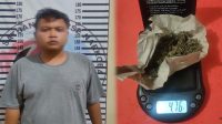 Polres Tulang Bawang Tangkap Bandar Ganja di Sebuah Hotel