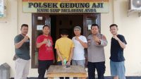 Polsek Gedung Aji Tangkap Pemuda Yang Edarkan Narkotika