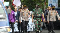 Dandim 0613/Ciamis Dan Kapolres Ciamis Ikuti Longmars Mahasiswa Unjuk Rasa