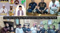Silaturahim. Ketua WN 88 Sub Unit 01 Bekasi Raya Mitra TNI-POLRI