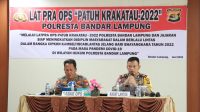 Latihan Pra Operasi Patuh Krakatau 2022, Kabag Ops Polresta Bandar Lampung Minta Personel Humanis