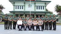 Sinergitas TNI-Polri, Kapolda Riau Kunjungi Kodim 0313/KPR dan Yonif 132/BS