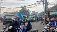 Lantas Polsek dan Danramil Dayeuhkolot, Penanganan Pendemo Buruh di Wilayah Hukum Polsek Dayeuhkolot