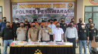 Polres Pesawaran Gelar Ops Sikat Krakatau, Amankan 7 Perkara 8 Tersangka