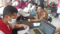 Donor Darah Sambut HUT Bhayangkara ke-76 Dilakukan Kecamatan Arahan