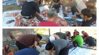 Idul Adha, MTZ. Nurul Haromain Cisoka Sembelih Sapi dan Kambing